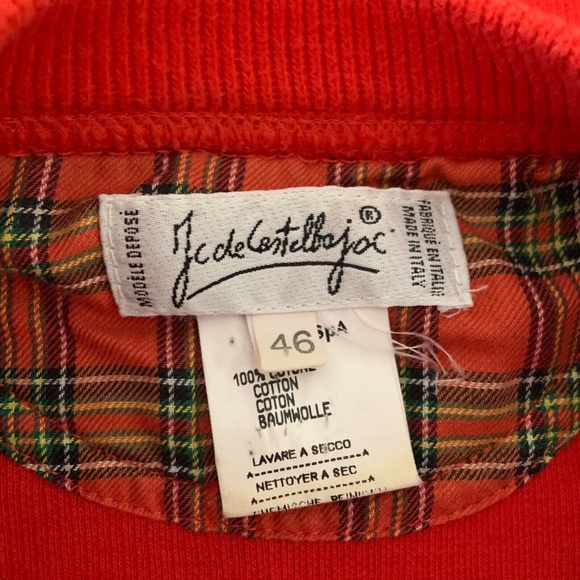 Vintage Jc de Contellojoc Daffy Duck Looney Tunes Sweater Red Size 46 - Picture 11 of 15